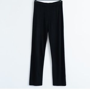 Exclusively Misook Black Straight Leg Stretch Soft Pull On Women’s Pants Size M